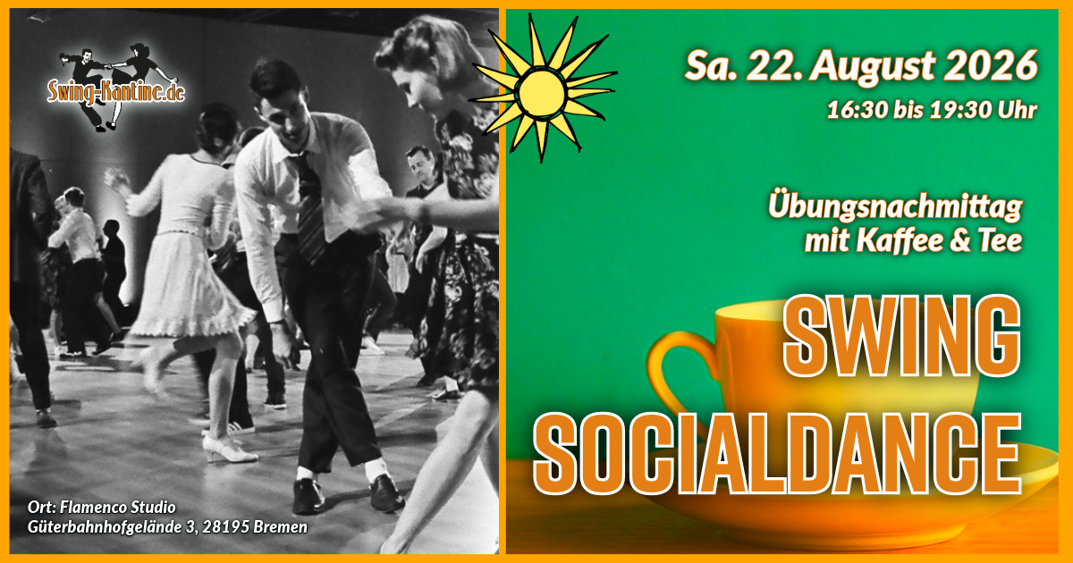 Werbebild Lindy Hop Anfänger:innen-Workshop der Swing-Kantine