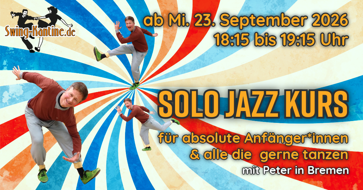 Werbebild Lindy Hop Anfänger:innen-Workshop der Swing-Kantine