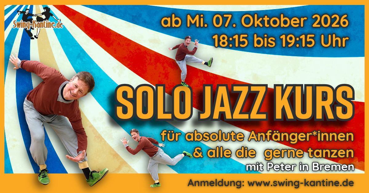 Werbebild Lindy Hop Anfänger:innen-Workshop der Swing-Kantine